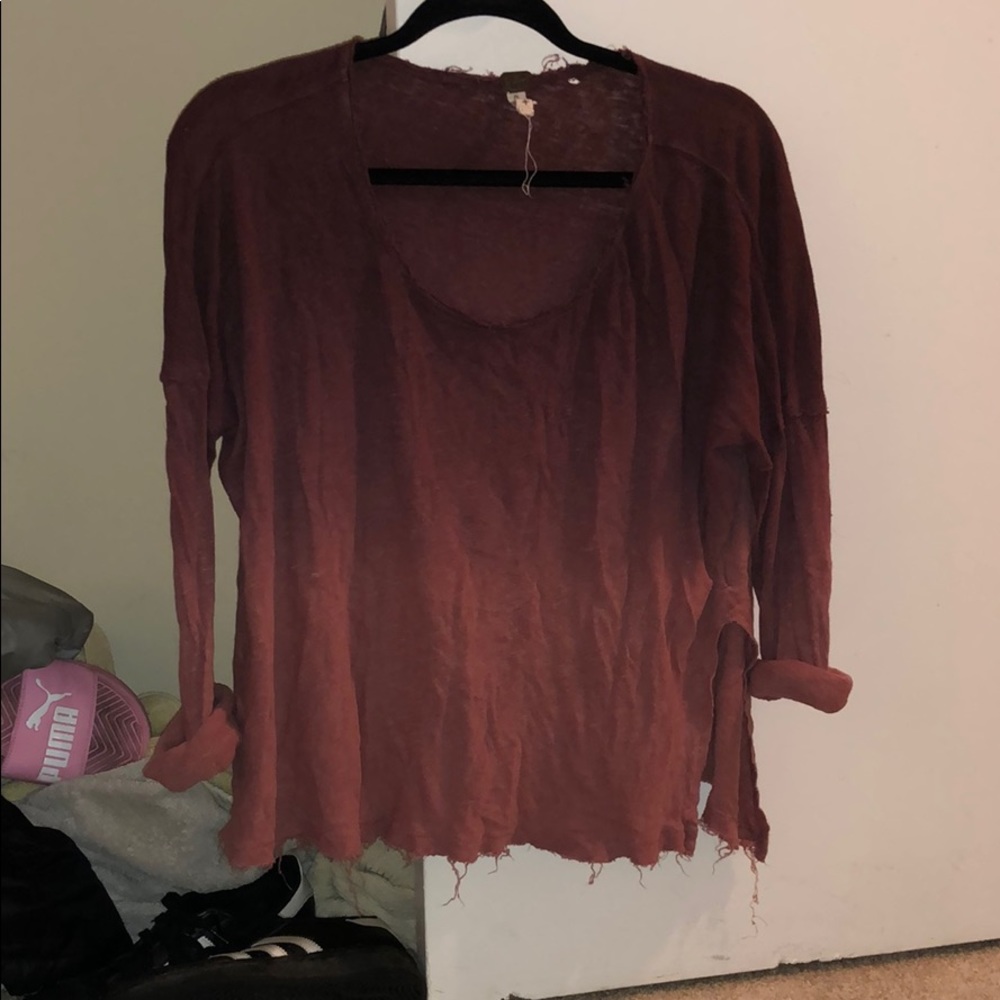 Free people long sleeve shirt